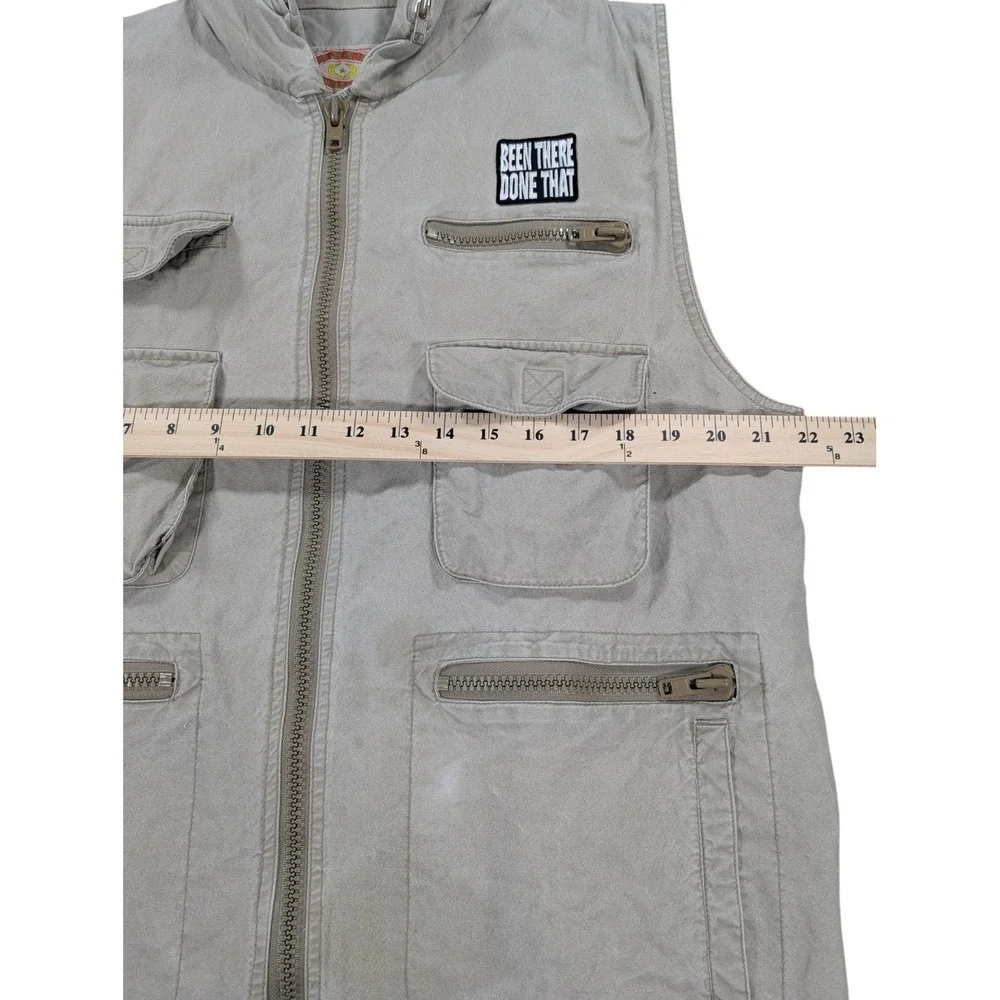 Banana Republic Mill Valley Safari Photojournalist Vest Mens L Tan Vintage‎ 80s